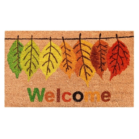 Configuracion 17 x 29 in. Fall Colors Rectangular Doormat Multi Color CO3367117